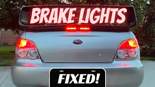 Subaru WRX Brake Light RepairDiagnosing Wiring Issues amp the Problem is Not What You Would Expect [upl. by Ed]