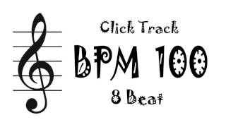 【BPM 100】Drum 8Beat  Rhythm Track Metronome [upl. by Imij283]