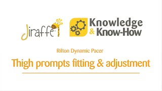 Rifton Dynamic Pacer  Thigh prompts fitting and adjustment  Jiraffe Knowledge amp KnowHow [upl. by Bonns]