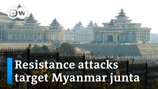 Myanmar opposition claims drone strike on capital  DW News [upl. by Moira]