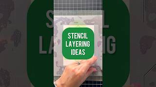 EASIEST Way to Layer Stencils cardmaking crafts [upl. by Kass]