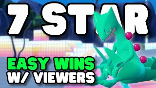 7 STAR SCEPTILE Raids w VIEWERS  SHINY GIVEAWAYS Every 20 LIKES  Pokémon Scarlet amp Violet [upl. by Burlie924]