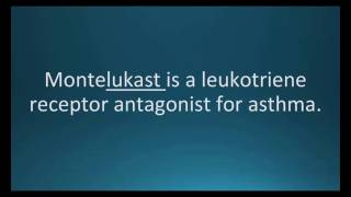 How to pronounce montelukast Singulair Memorizing Pharmacology Flashcard [upl. by Riegel56]