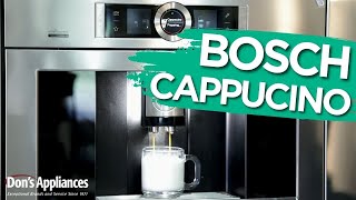 How to Make a Cappuccino  Bosch Coffee Maker [upl. by Daht899]