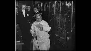 Pope Pius XI inaugurates new radio telephone station in Vatican City 1933 FULL HD [upl. by Harv]