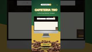 Cafeteria TNC  Coffee Shop Webflow Template [upl. by Daffie]