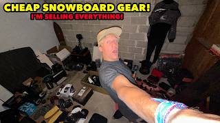 SNOWBOARD GEAR For CHEAP Everything MUST GO [upl. by Llehsram]