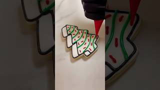 Who’s ready for some sweet holiday treats 🤍🎄christmastree cookiedecorating tree littledebbie [upl. by Esra]