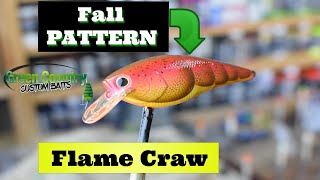 LURE PAINTINGFlame Craw 3Fall Fishing [upl. by Ydissac]