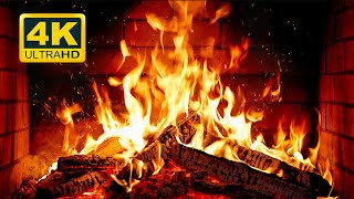 🔥 Cozy Fireplace 4K 12 HOURS Fireplace with Crackling Fire Sounds Crackling Fireplace 4K [upl. by Gibson]