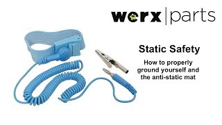 Static Safety Grounding yourself and the anti static mat [upl. by Rennob]