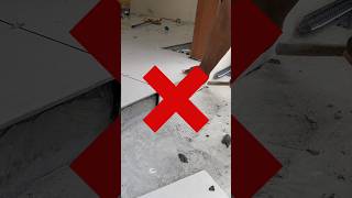 Tile installation trick construction tricks tileinstallation [upl. by Anecuza206]