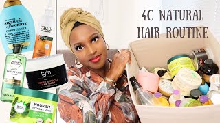 4c hijabi hair care  how to maintain healthy natural hair under your scarf [upl. by Trevlac]