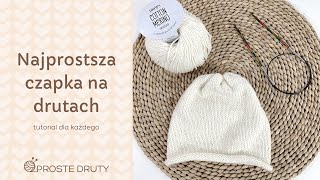 🧶 Najprostsza czapka dla dziecka na drutach 🧶 Tutorial dla każdego Instrukcja krok po kroku [upl. by Nyliuqcaj]