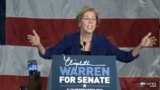 Election 2012 Elizabeth Warren Wins Massachusetts Senate Race [upl. by Dorey534]