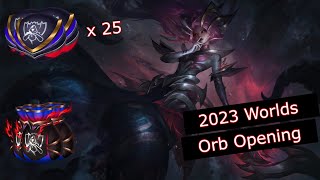 25 Worlds Orbs 2023  50 Worth of Orbs  League of Legends [upl. by Radloff13]