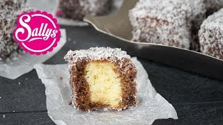 Lamington  Cupavci  locker leichte Schokoladenwürfel im Kokosmantel  Sallys Welt [upl. by Neoma]