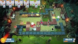 Overcooked 2 Level 43 2 Players 3 Stars [upl. by Atinek]