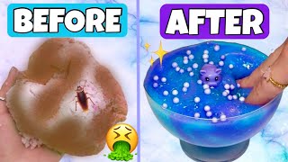 Fixing My OLDEST and WORST Slimes 😱🤮 Slime Makeovers [upl. by Xella]