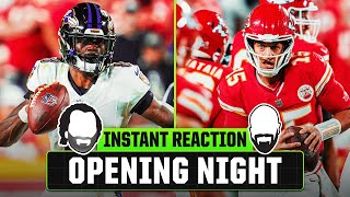 NFL Week 1 Opening Night Instant Reaction  Baltimore Ravens vs Kansas City Chiefs [upl. by Bullivant]