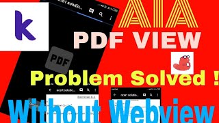 PDF View in kodular without webview  problem solve [upl. by Canotas688]