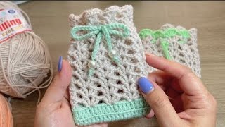 💰VENDELOS en segundos SIMPLE y rápido de tejer HERMOSO regalo de crochet para cualquier persona [upl. by Elleuqram]