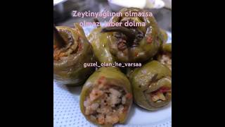 ZEYTİNYAĞLI BİBER DOLMA 🫑 [upl. by Iaj]