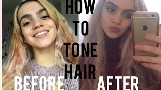 How to Remove Brass from Blonde Hair  Wella T18 Toner  Love Saskia [upl. by Nahsaj]