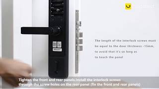 How to install Aqara N200 Smart Door Lock  Gearbestcom [upl. by Weaks]