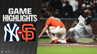 Yankees vs Giants Game Highlights 53124  MLB Highlights [upl. by Ardnalak]