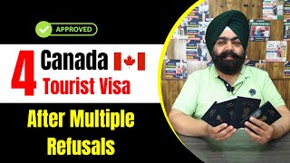 Approved 4 Canada Tourist Visas  After Multiple Refusal  Canada visa update 2023 [upl. by Bent299]