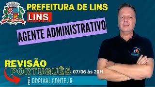 Concurso Prefeitura de Lins  Agente Administrativo  Português [upl. by Monty]