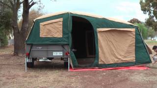 Camper Trailer Tent Setup [upl. by Allicsirp]