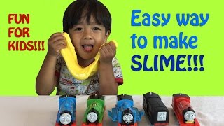 HOW TO MAKE SLIME Easy Science Experiments for kids [upl. by Cross728]