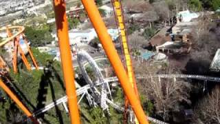 roller coaster CRAZY six flags LA [upl. by Trill]