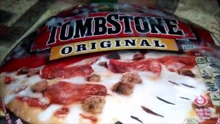 Tombstone Pepperoni amp Sasuage Pizza Review [upl. by Rouvin44]