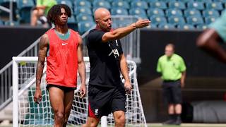 KILL THEM WITH PASSES 📢 Arne Slot leads Liverpool training ahead of Arsenal Philadelphia friendly [upl. by Epps]