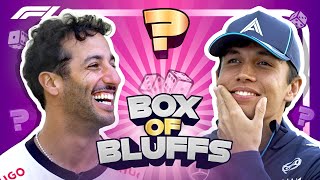 ‘I’ve Never Seen This Guy More Serious’  Box Of BLUFFS  Daniel Ricciardo amp Alex Albon [upl. by Latoniah]