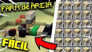 FARM de AREIA SIMPLES E EFICIENTE  Minecraft 119 [upl. by Patrizius837]