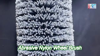 industrial abrasive silk nylon roller brush for metal deoxidizing [upl. by Nickolas]