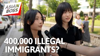 Koreans React To Crackdown On Illegal Immigrants  Street Interview [upl. by Vassar568]