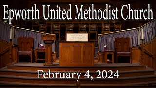 Epworth UMC online service for February 4 2024 [upl. by Pallaton769]