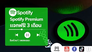 Spotify Premium ฟรี 3 เดือน ฟังเพลงไม่สะดุด ไม่มีโฆษณา memologic spotify ฟังเพลง spotifymusic [upl. by Vallie]