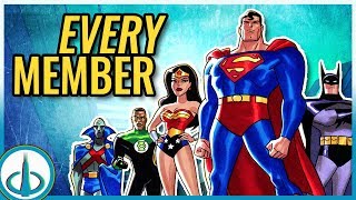 The DCAU Justice League  ALL MEMBERS  Watchtower Database [upl. by Einnos]