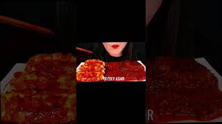 spicy dumpling with enoki asmr vidioasmreating dumplings shortstrending [upl. by Eitsym]