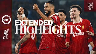 Extended Highlights FIVE Goals as Gakpo amp Diaz Secure QuarterFinals  Brighton 23 Liverpool [upl. by Dailey]