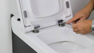 How to install a softclose toilet seat [upl. by Valeda]