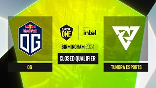 Dota2  OG vs Tundra Esports  Game 3  ESL One Birmingham 2024  CQ  WEU [upl. by Dannie]