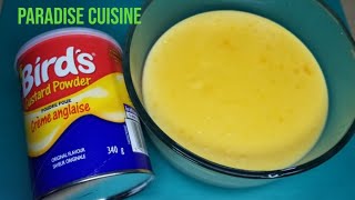 Quick And Easy Custard Recipe  Birds Custard Powder  Custard Recipe  Creamy  Dessert Recipe [upl. by Analli]