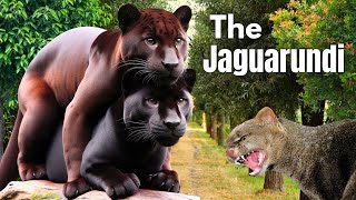 The jaguarundi Herpailurus yagouaroundi is a wild cat native facts animals jaguar nature [upl. by Bettine589]